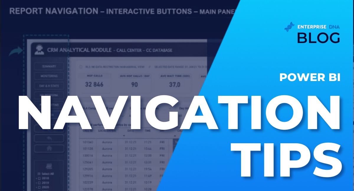 Power BI Navigation Tips - Enterprise DNA