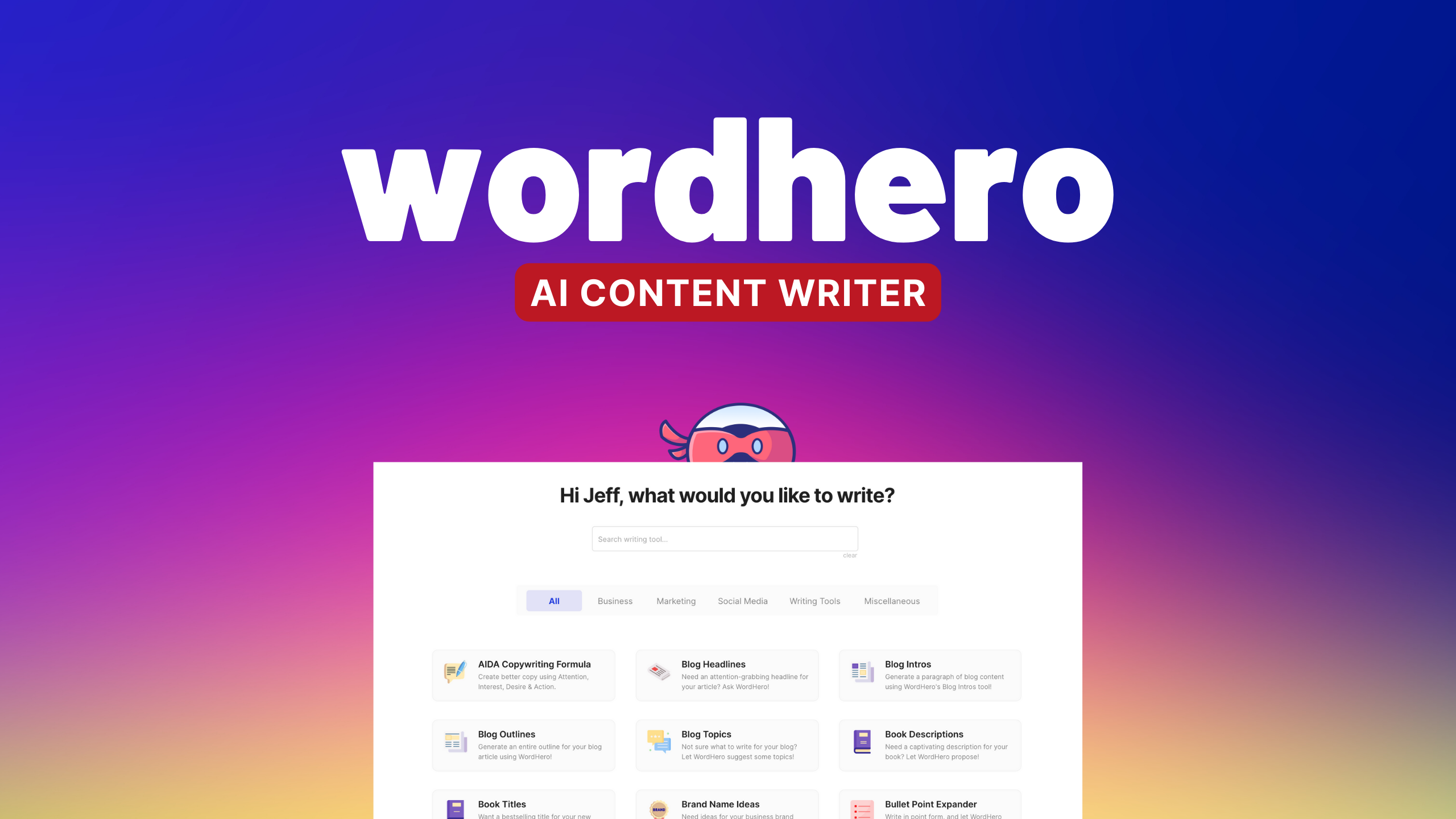 #1 AI Writing Software | AI Writer & Assistant | WordHero