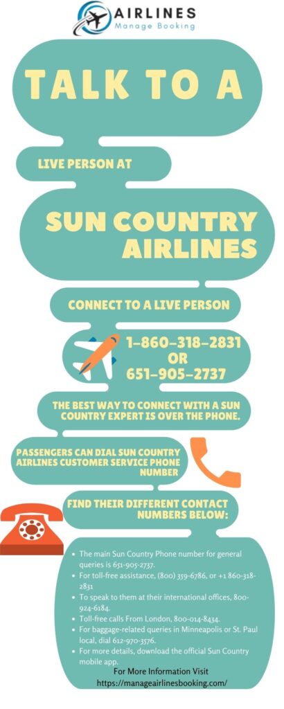 How do I Talk to a Live Person at Sun Country Airlines?