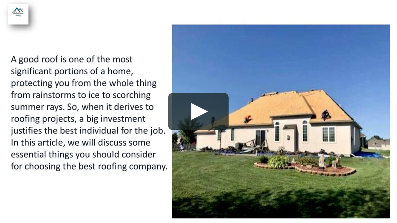 3 Things to Consider When Selecting a Roofing Company