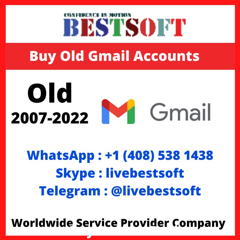 Buy Old Gmail Accounts - 100% Aged USA, UK, CA Gmail