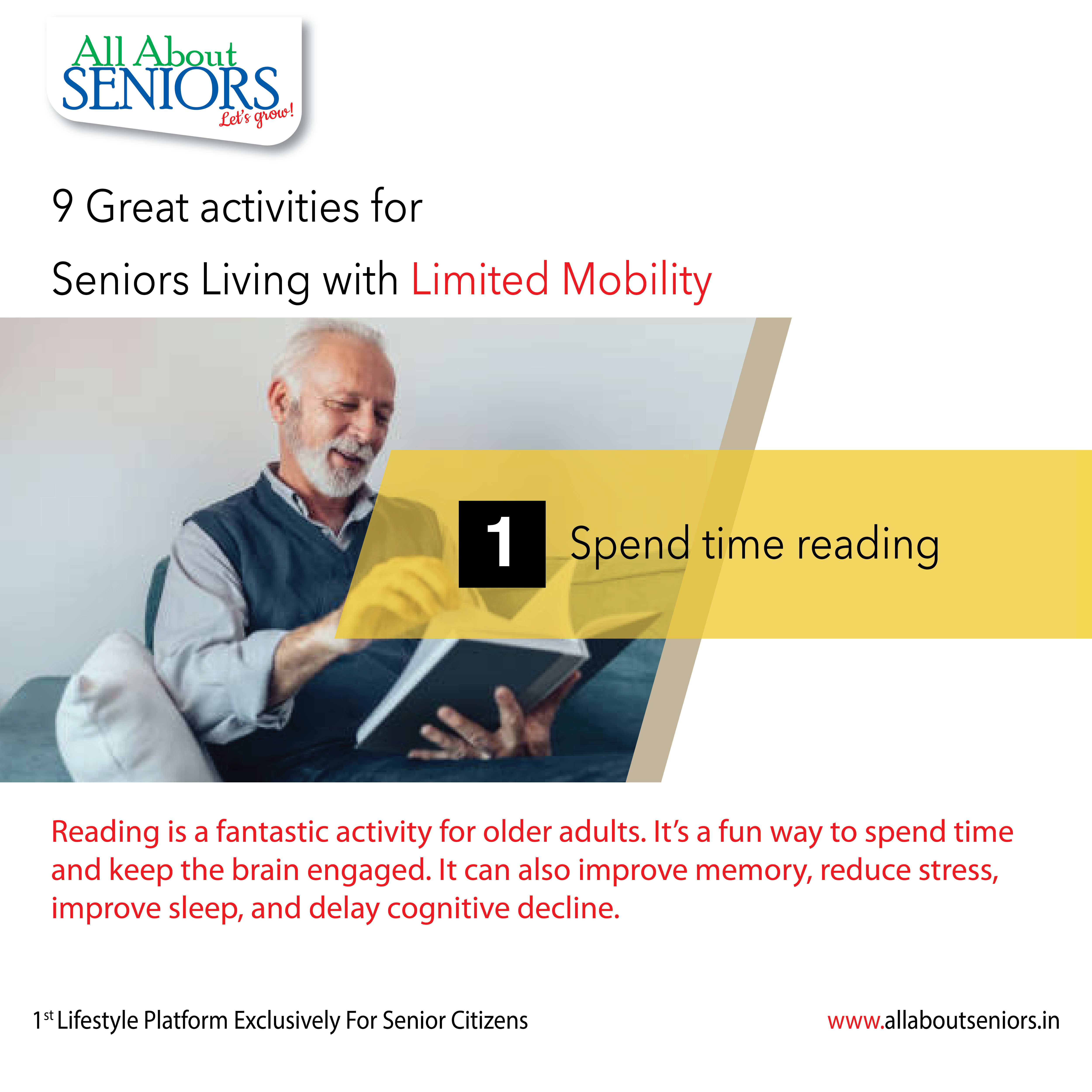 Activities for Elderly with limited movement. - All About Seniors