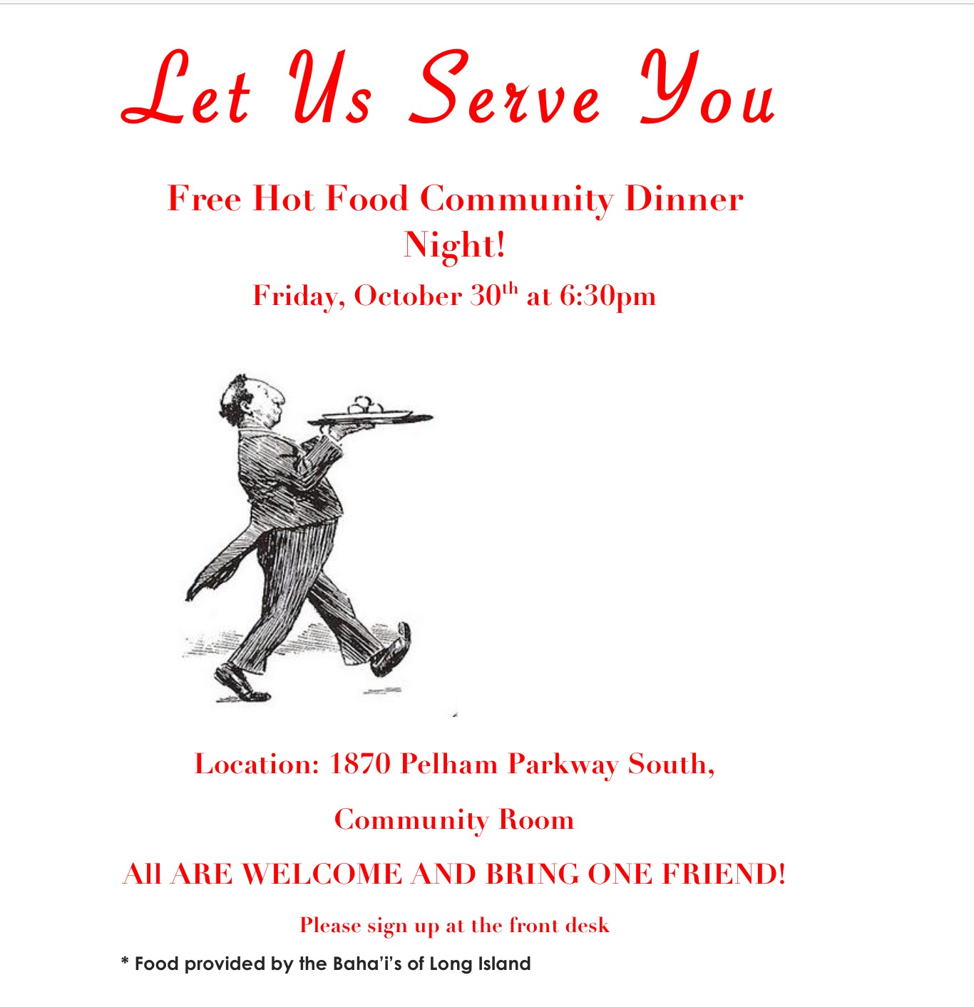 Moujan Vahdat & Pelham Grand Invite All to a Free Community Dinner | The Bronx Chronicle