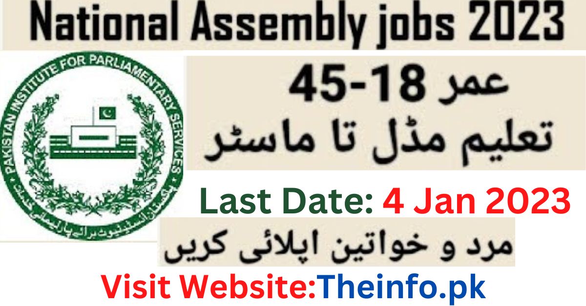 National Assembly Jobs 2023 | Apply Online www.na.gov.pk