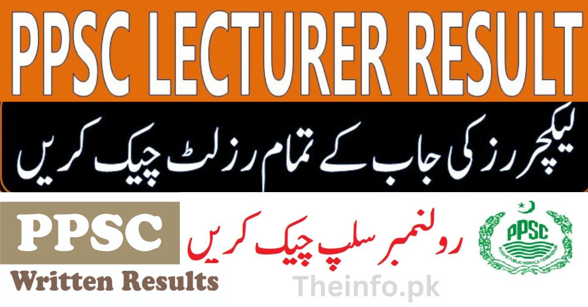 PPSC Written Test Result 2023 Check By CNIC - Lecturer Written Test Result