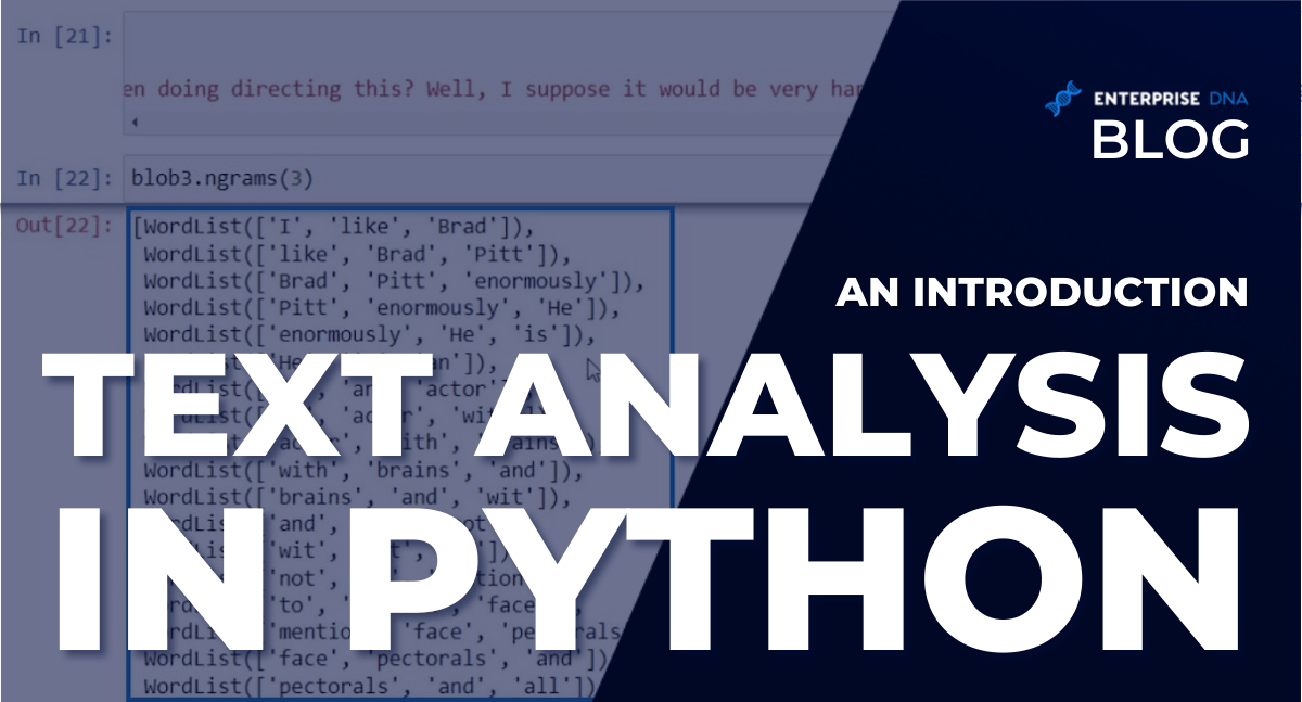 Text Analysis In Python | An Introduction
