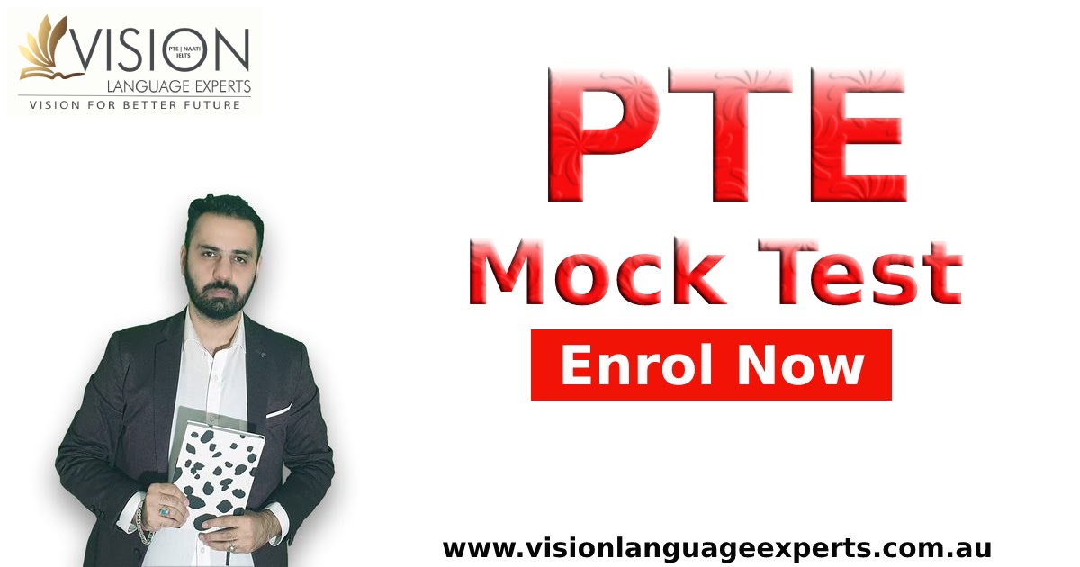 Best free PTE mock test with Scorecard - Vision Language