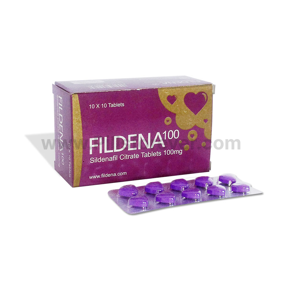 Buy Fildena 100 Mg Purple Pills (Sildenafil) Online at Pillsforever