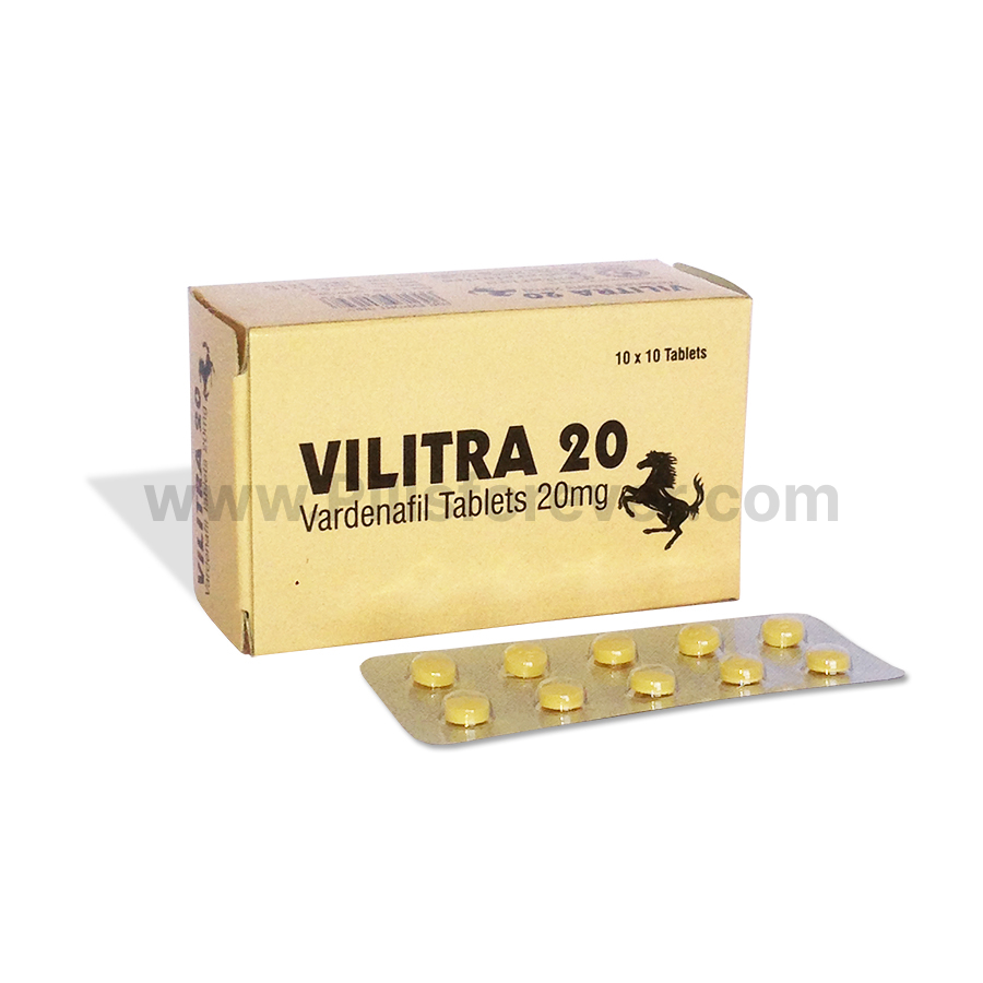 Vilitra 20 mg (Vardenafil) Buy Online - Uses, Dosage, Side Effects