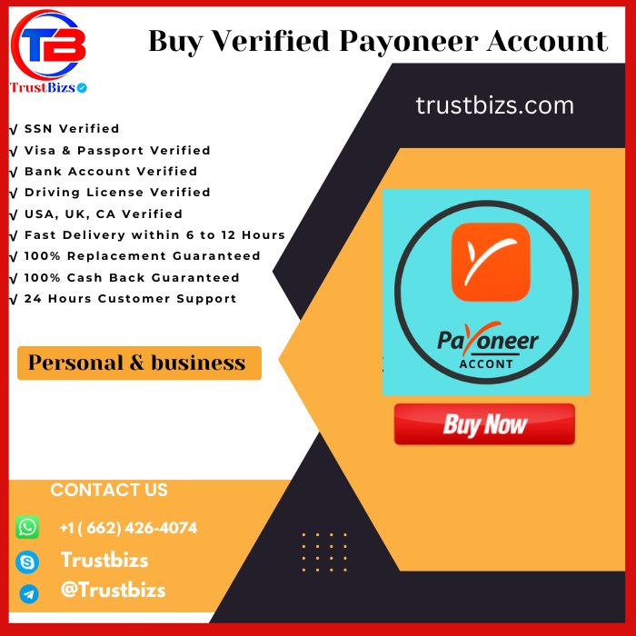 Buy Verified Payoneer Account - 100% Safe,Legit US Documents
