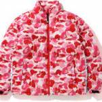pink bape jacket