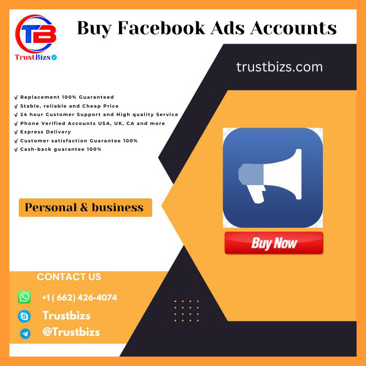 Buy Facebook Ads Accounts - 100% Best Quality Accounts.