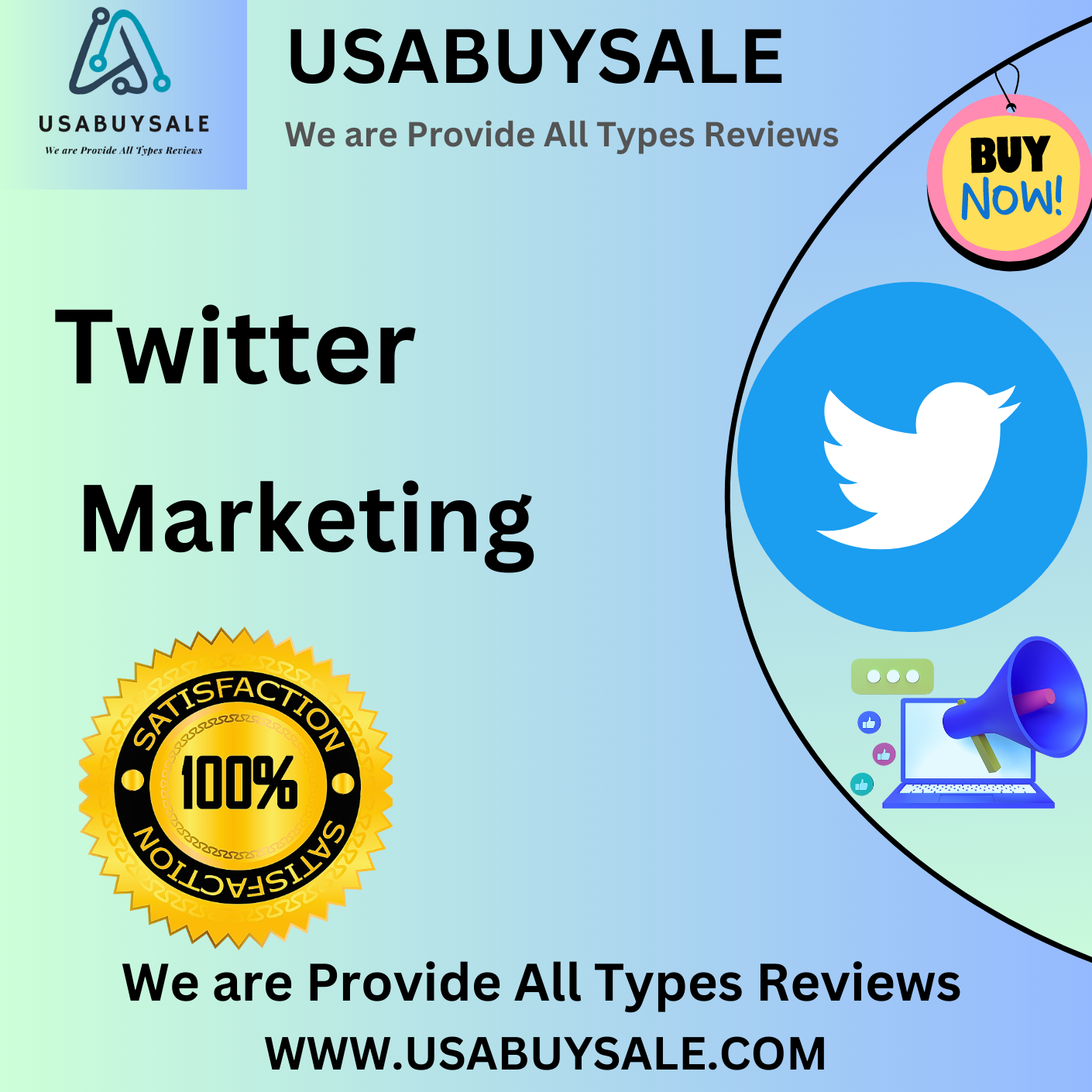 Twitter Marketing - 100% Preminum Service