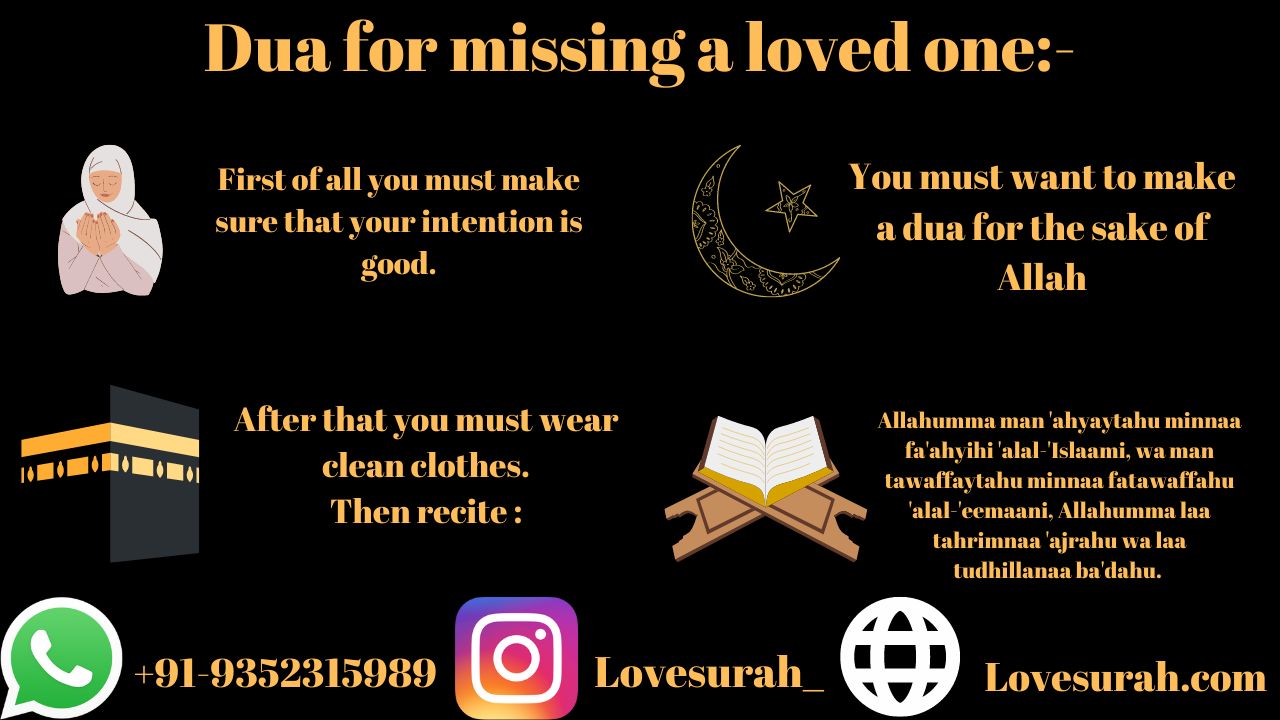 Dua For Missing a Loved one - Love Surah