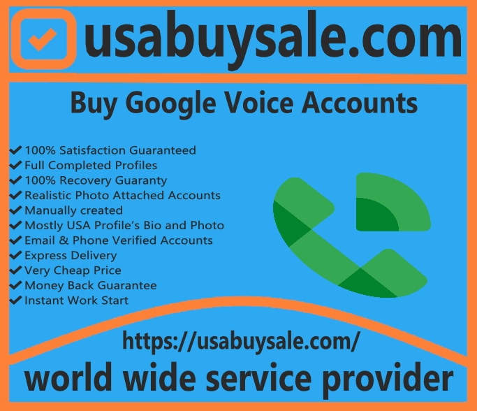 Buy Google Voice Account - 100% USA Real Number