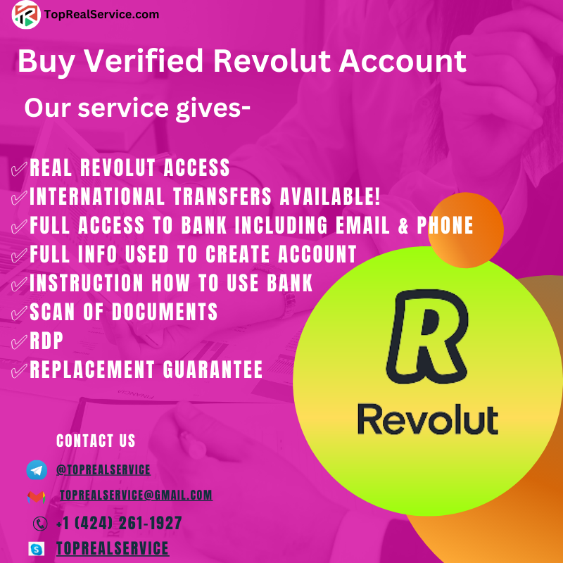 Buy Verified Revolut Account - 100% USA,UK Verified