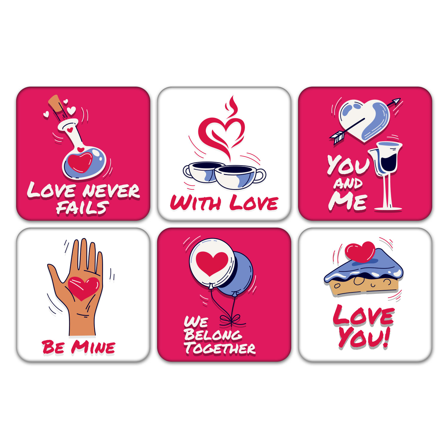 BookYourGift | Love Never Fails Coaster Set of 6