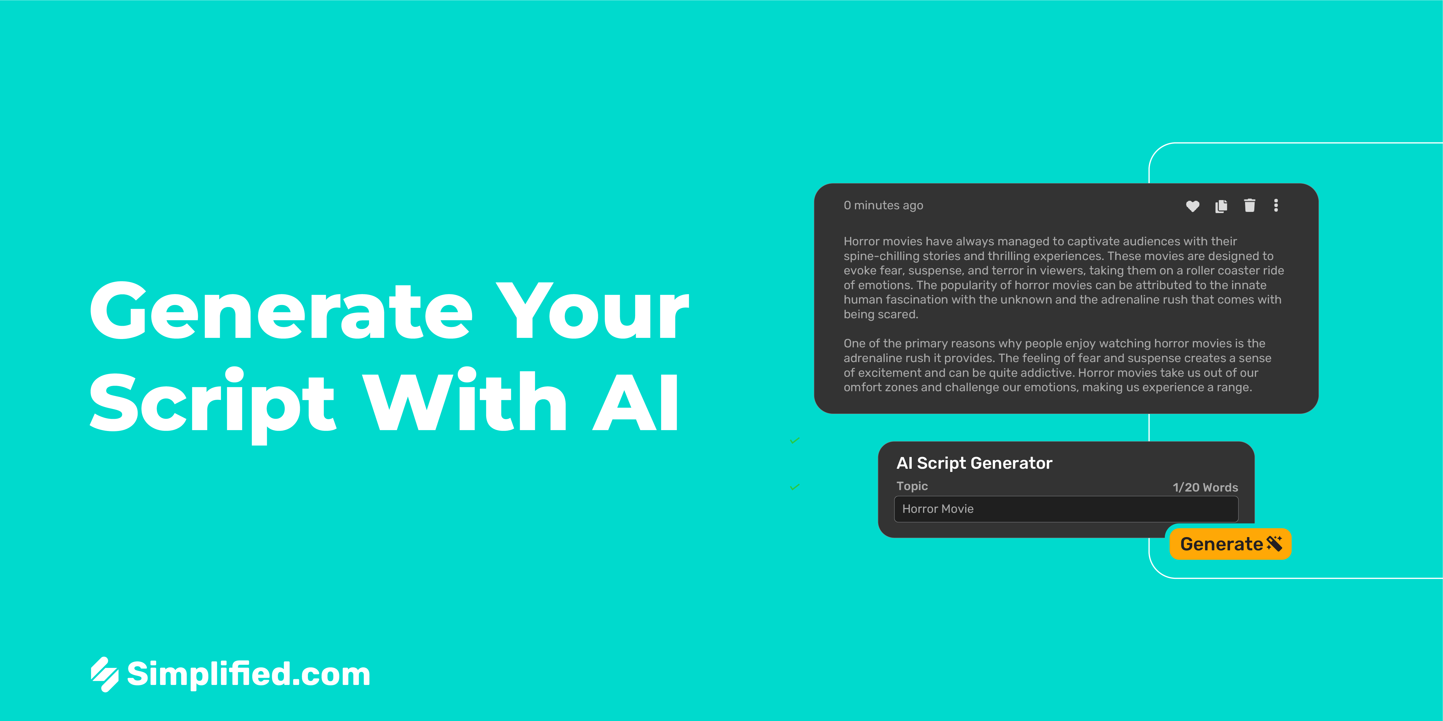 Free AI script generator: Write creative scripts in seconds