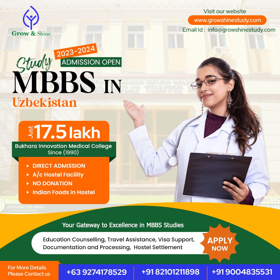 MBBS in Uzbekistan - Grow and Shine