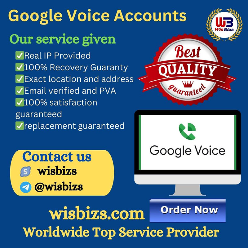 Buy Google Voice Accounts - 100% Verified And Safe Accounts.