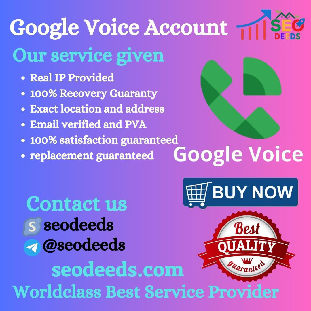 Buy Google Voice Accounts - NEW/OLD 100% Safe & Verified