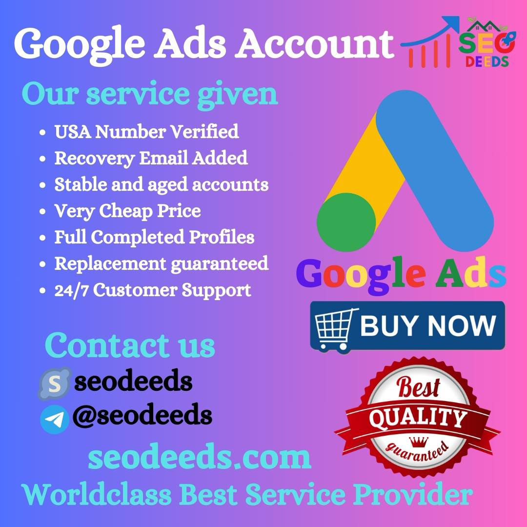 Buy Google Ads Accounts - 100% Genuine Ads Accounts