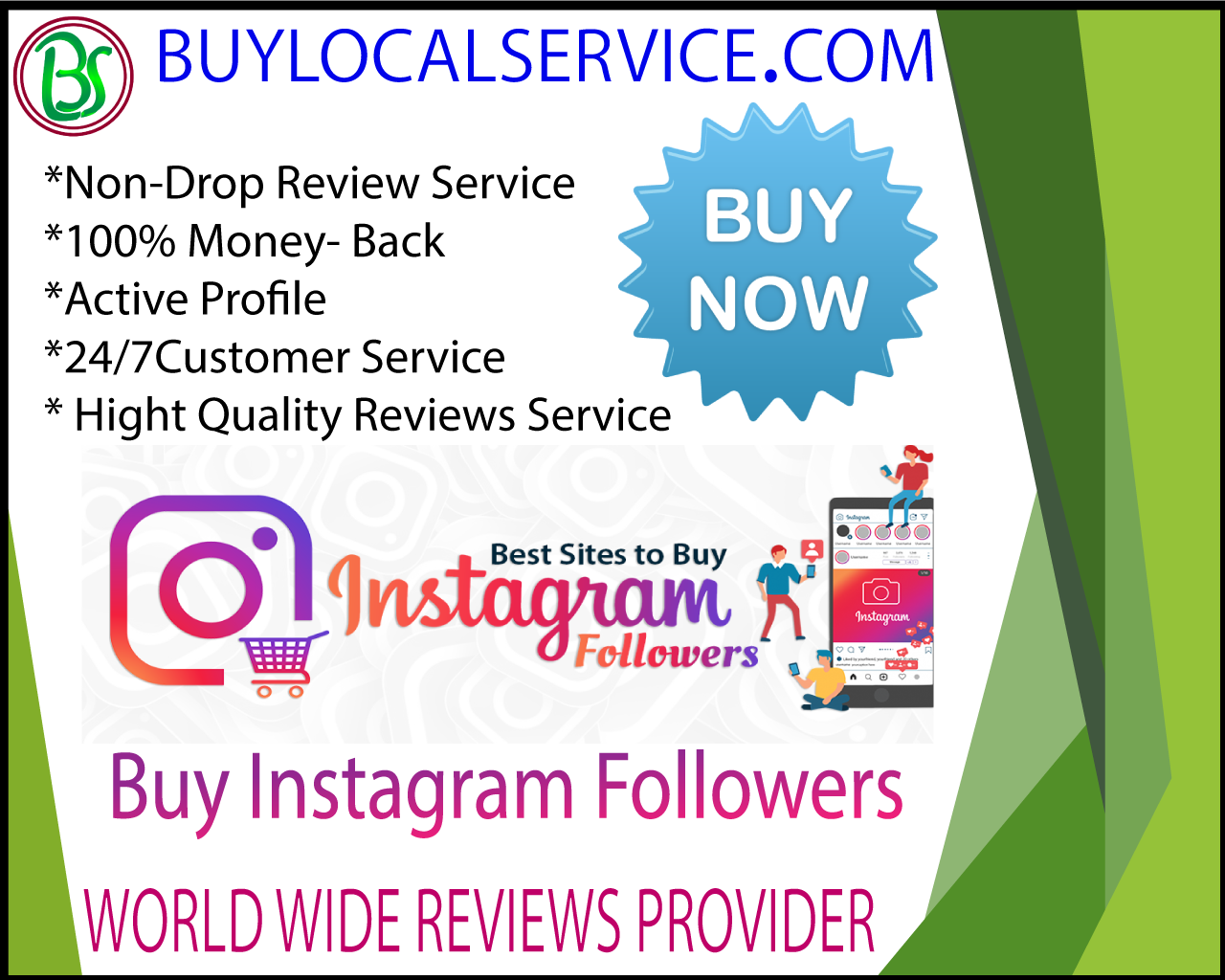 Buy Instagram Followers - 100% Real cheep & Instant delivery