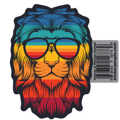 Rainbow Lion with Sunglasses Profile Picture