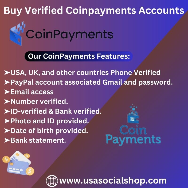 Buy Verified CoinPayments Accounts-USA Best Quality & Secure