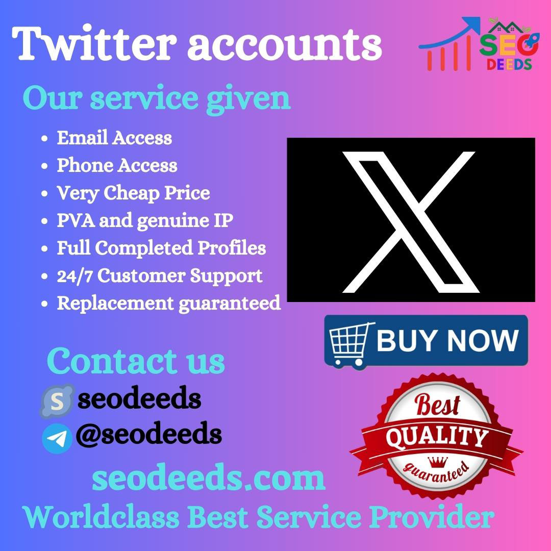 Buy Twitter Accounts - 100% Genuine USA/UK/CA Accounts