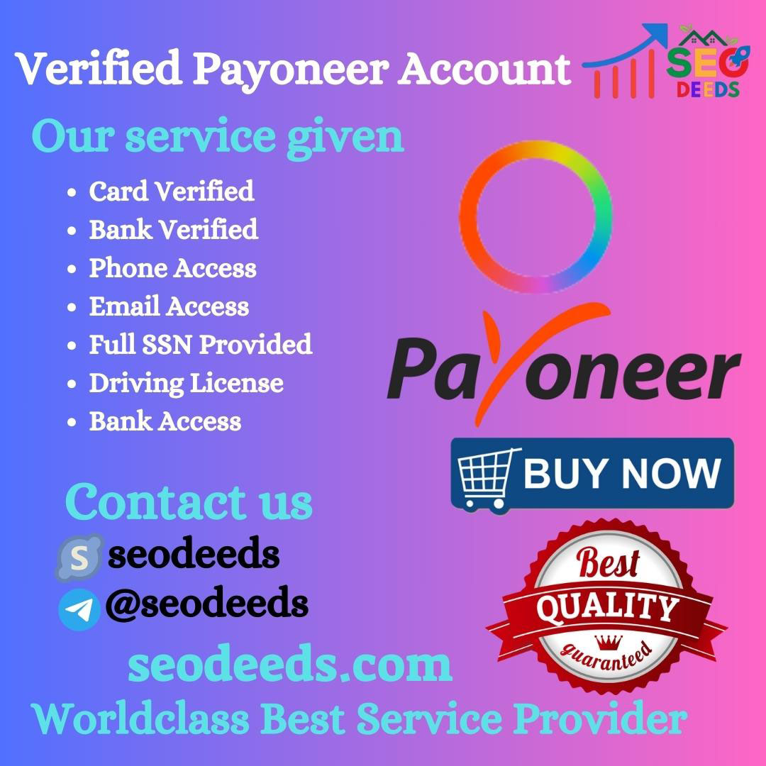 Buy Verified Payoneer Accounts - 100% Verified & Safe