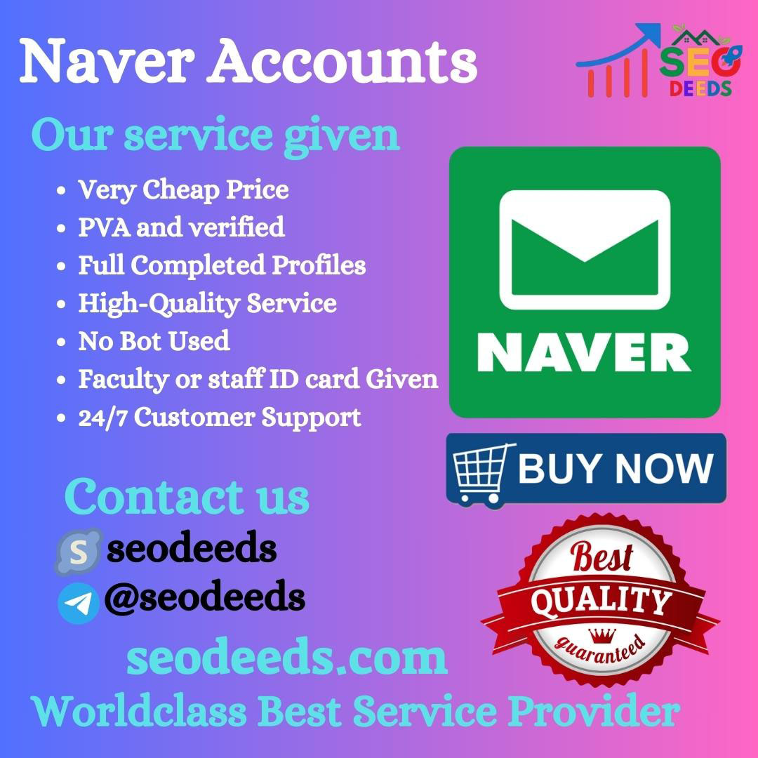 Buy Naver Accounts - 100% Real And Verified Accounts