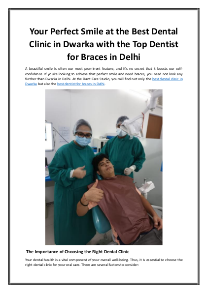 Best Dentist for Braces in Delhi
