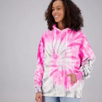 ADULT'S TIE-DYE PULLOVER HOODIE (2-XL) COTTON/POLYESTER BLEND 9657 Profile Picture