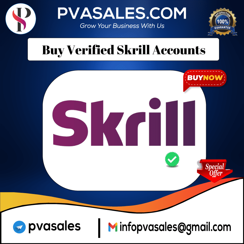 Buy Verified Skrill Accounts - 100% safe & secure accounts