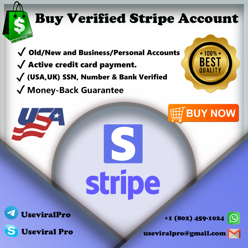 Buy Verified Stripe Account - US SSN, Bank and Selfie Verify
