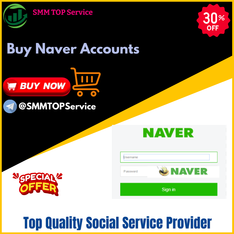 Buy Naver Accounts - Safe, Real, Phone Verified