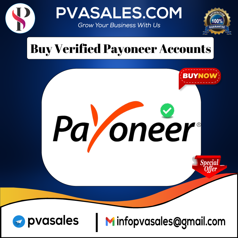 Buy Verified Payoneer Accounts - 100% safe & SSN Verified