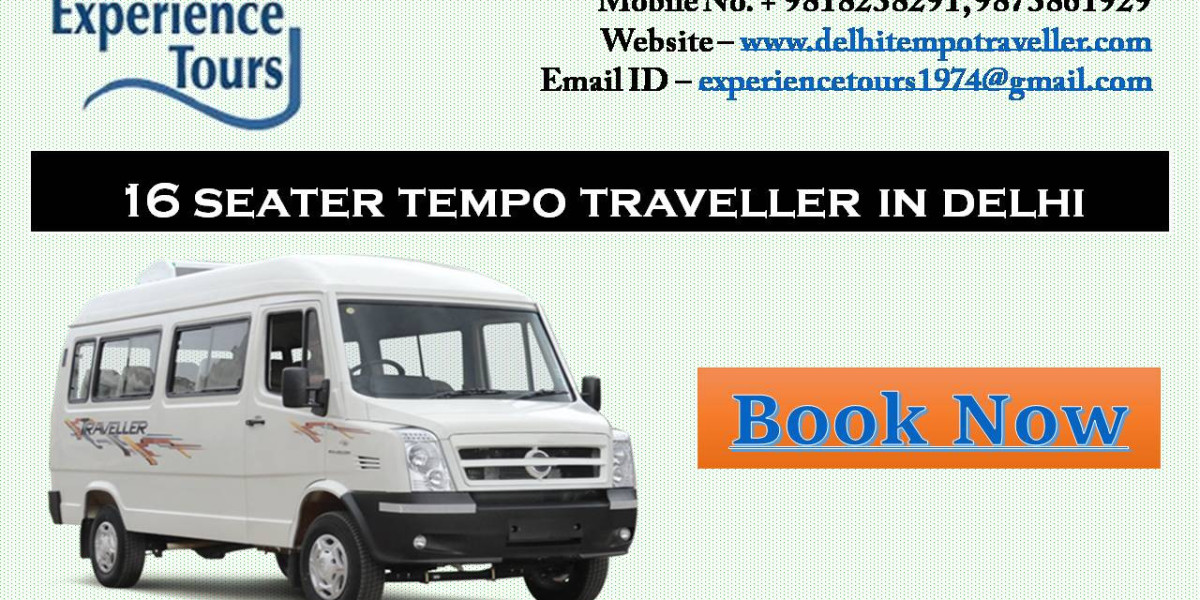 Luxury 16 Seater Tempo Traveller Hire in Delhi