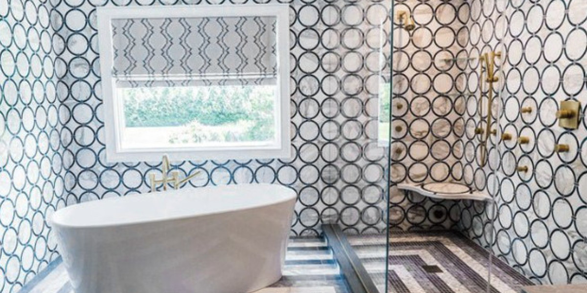 Revitalize Your Bathroom Décor with Contemporary Mosaic Patterns: A Modern Twist on Timeless Elegance