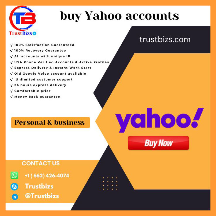 Buy Yahoo Accounts - 100% PVA & Safe Accounts of US,UK,CA