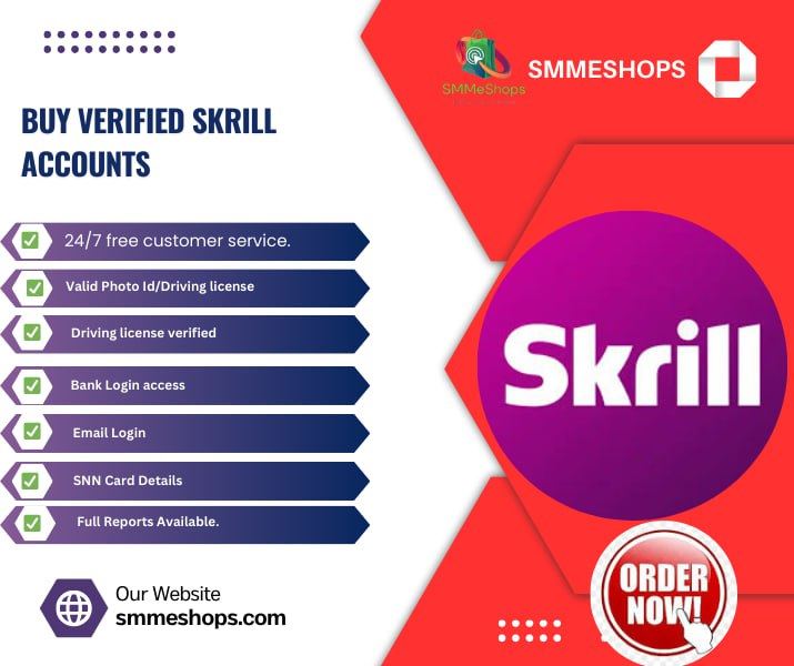 Buy Verified Skrill Account - Pay and Play with Skrill