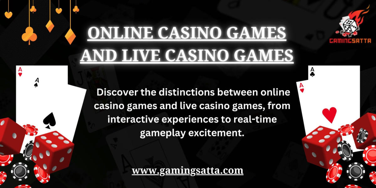 Difference Between Online Casino Games and Live Casino Games