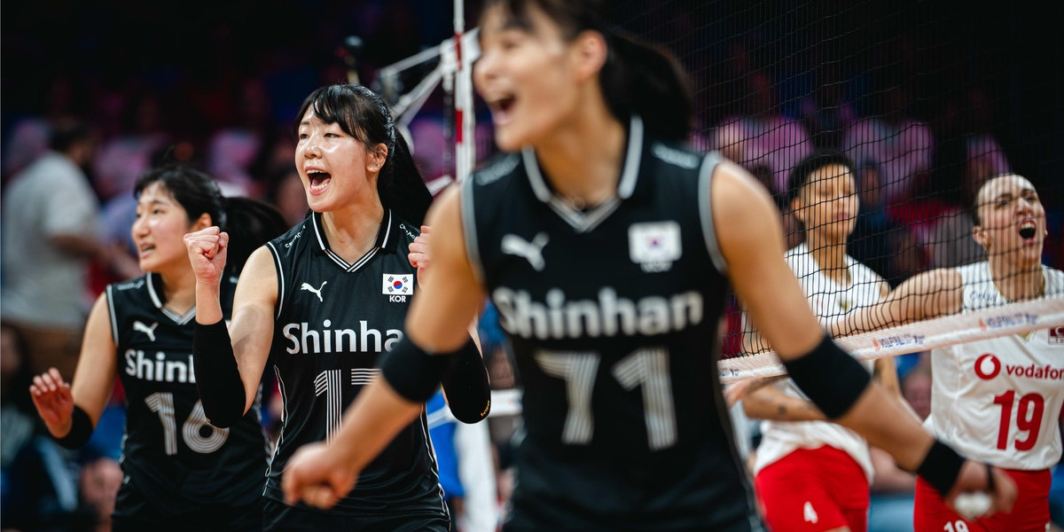 Korean women's volleyball loses to the world's best, Turkiye, in VNL