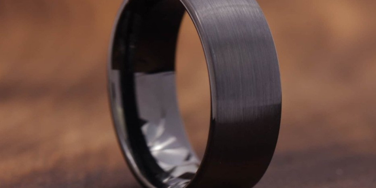 The Allure of Men's Black Tungsten Wedding Bands