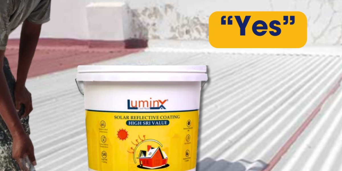 White Cool Roof Paint Summer Seal