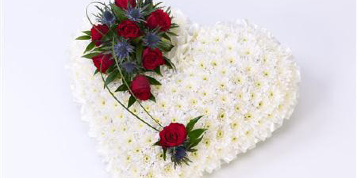How do you make a funeral heart with real flowers