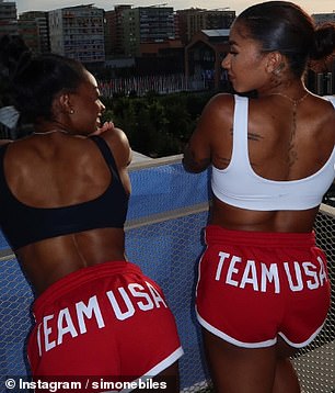 Simone Biles toasts Olympic glory with racy snaps alongside Team USA gymnast Jordan Chiles - Les Ottolenghi