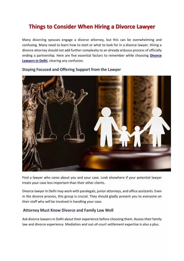 PPT - Things to Consider When Hiring a Divorce Lawyer PowerPoint Presentation - ID:13510527