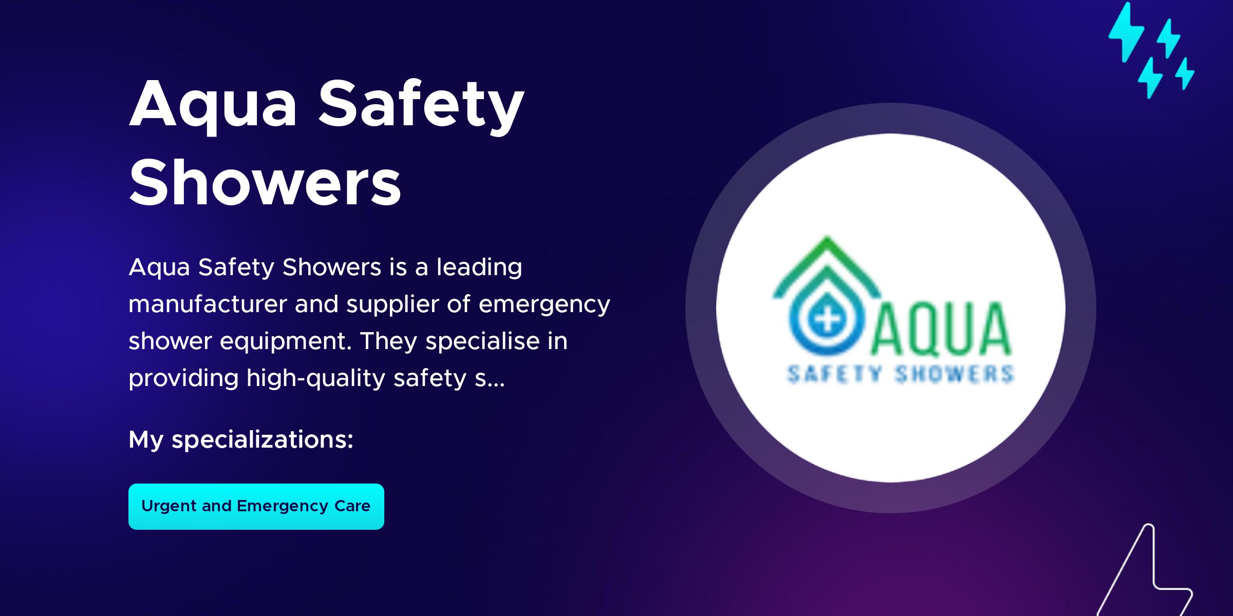 Aqua Safety Showers on Fueler.io